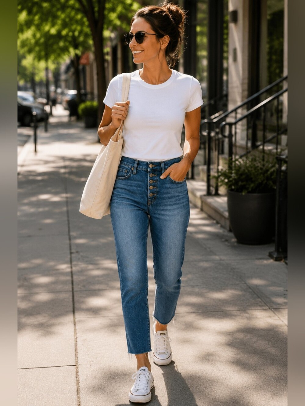 Madewell 10" High Rise Raw Hem Skinny Crop Jeans Exposed Button-fly Women's 25
